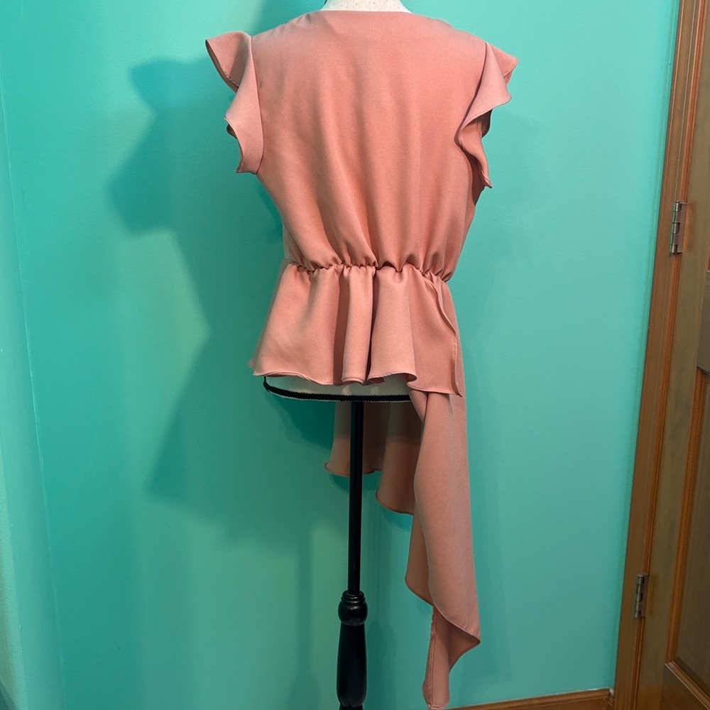 L.N.V. Chic Asymmetrical Ruffle Top - Picture 8 of 14
